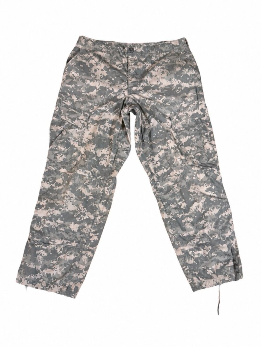 Vintage 2000s Men’s Digital Camo Cargo Pants Gray Beige 34x28